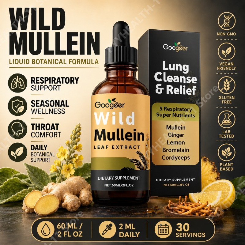 Herbal Supplement - Mullein Liquid Drops Herbal Blend with