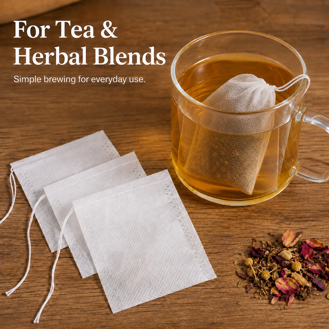 Herbal Tea - 100PCS Disposable Drawstring Tea Filter Bags