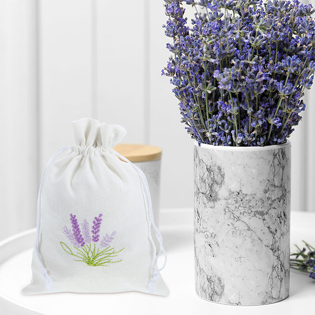 Empty Lavender Pattern Drawstr - Dried Herbs 评论和价格