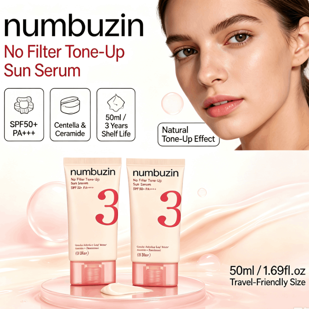 Numbuzin 3 Sun Serum SPF50+ Ce - Echinacea 评论和价格