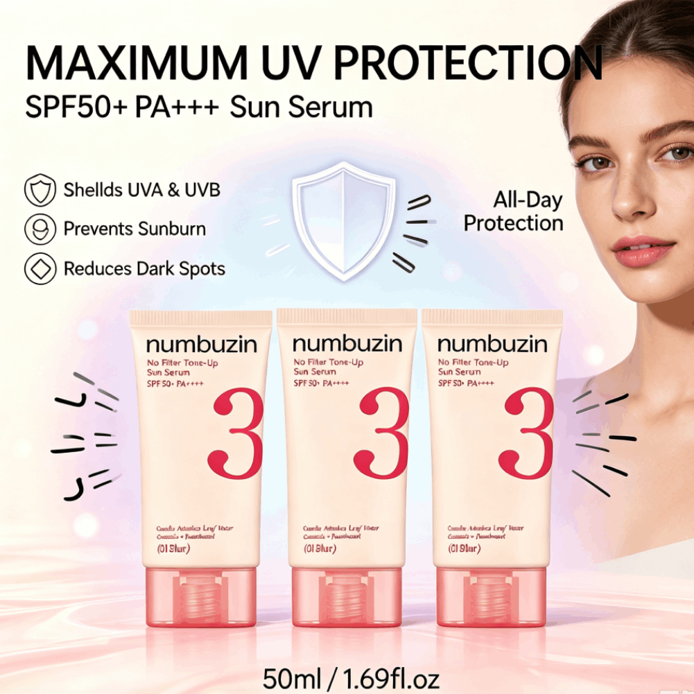 Numbuzin 3 Sun Serum SPF50+ Ce - Echinacea 评论和价格